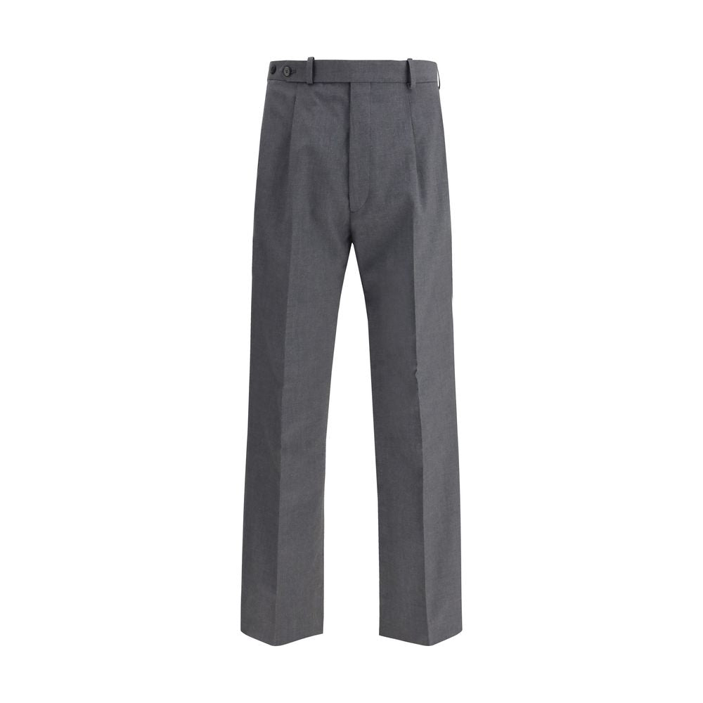 Prada Gray Fleece Wool Dress Pants