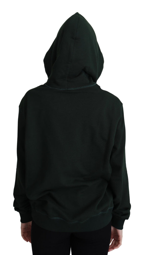Dolce & Gabbana Dark Green Crown Embroidery Hoodie