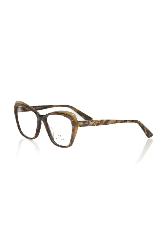 Frankie Morello Beige Acetate Women's Eyeglass Frame
