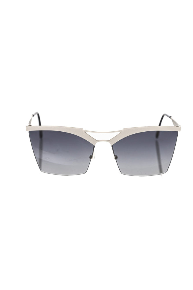 Frankie Morello Silver Metallic Women's Sunglass