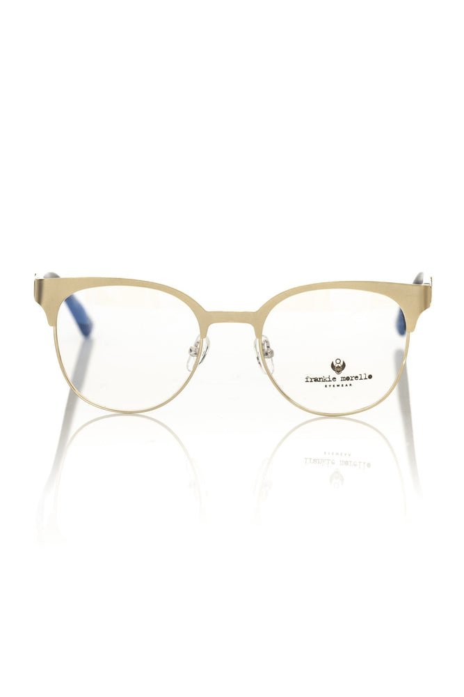 Frankie Morello Gold Metallic Women's Eyeglass Frame