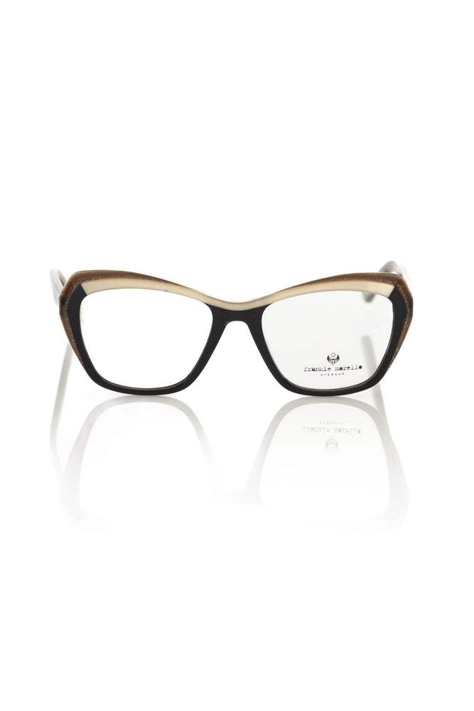 Frankie Morello Black Acetate Women's Eyeglass Frame