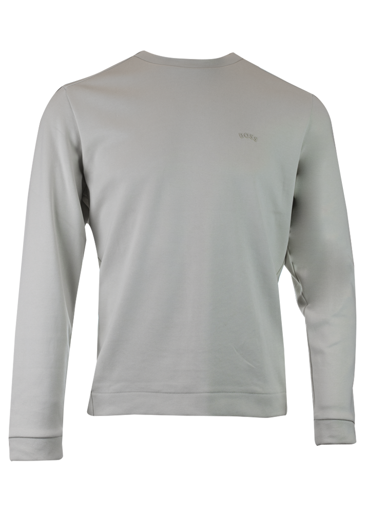 Hugo Boss Beige Cotton Round Neck Sweatshirt