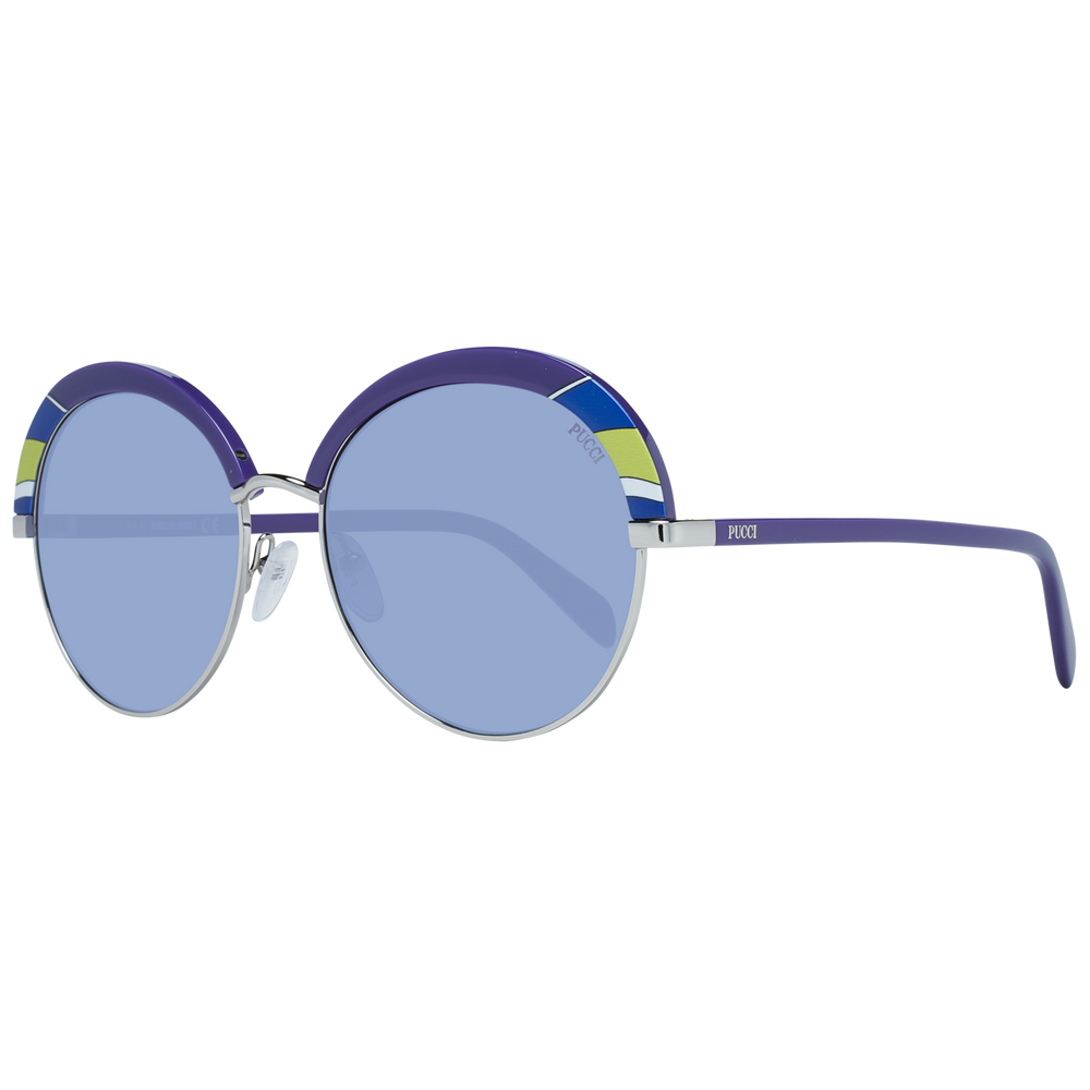 Emilio Pucci Purple Metal & Plastic Sunglasses