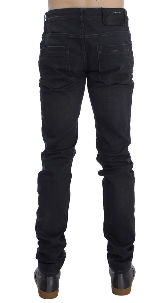 Acht Gray Cotton Stretch Slim Fit Jeans