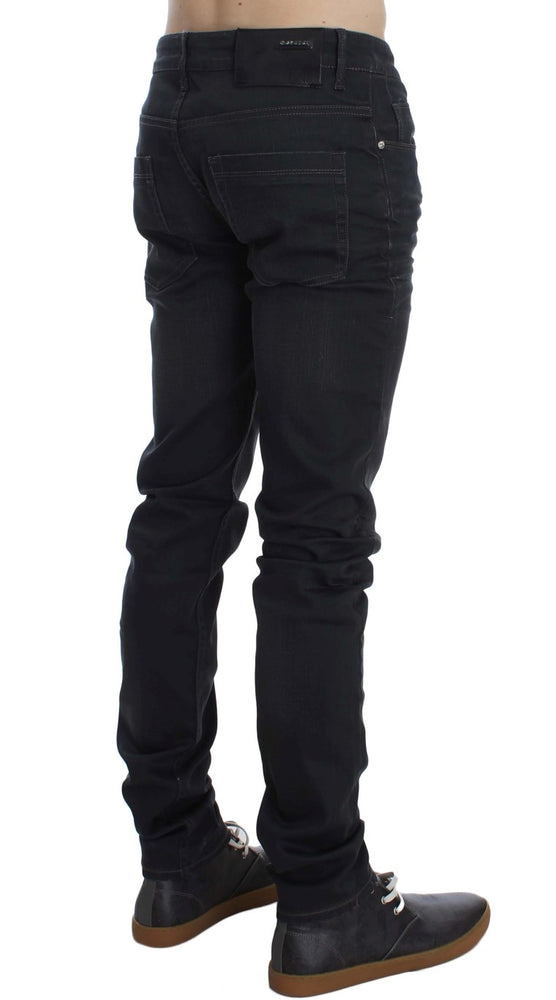 Acht Gray Cotton Stretch Slim Fit Jeans