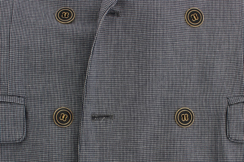 Master Coat Blue Double Breasted Regular Fit Blazer