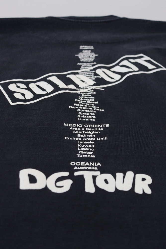 Dolce & Gabbana Black D&G Fashion Round Neck Cotton T-shirt