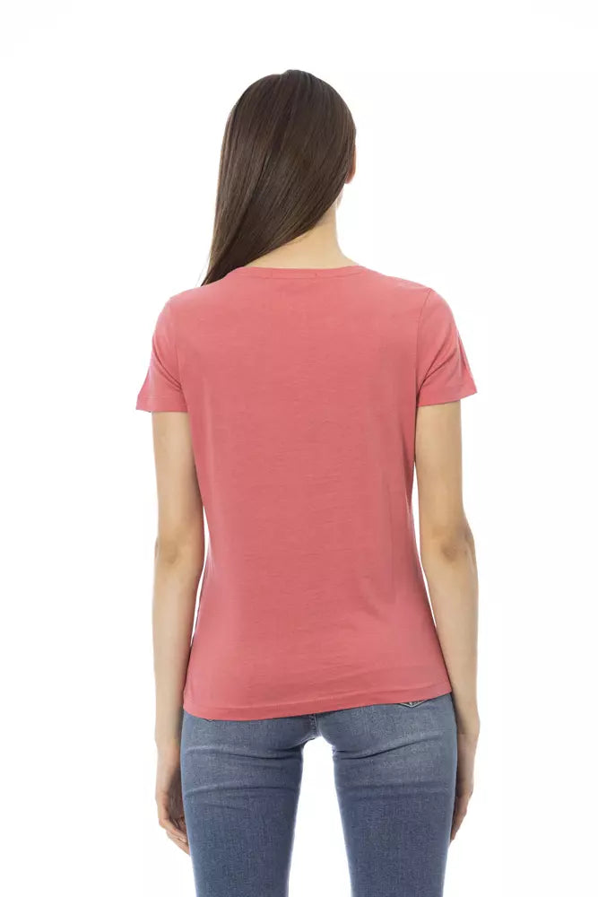 Trussardi Action Fuchsia Cotton T-Shirt