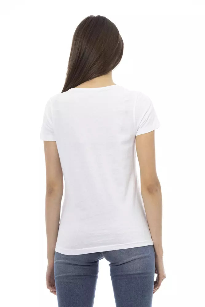 Trussardi Action White Cotton T-Shirt