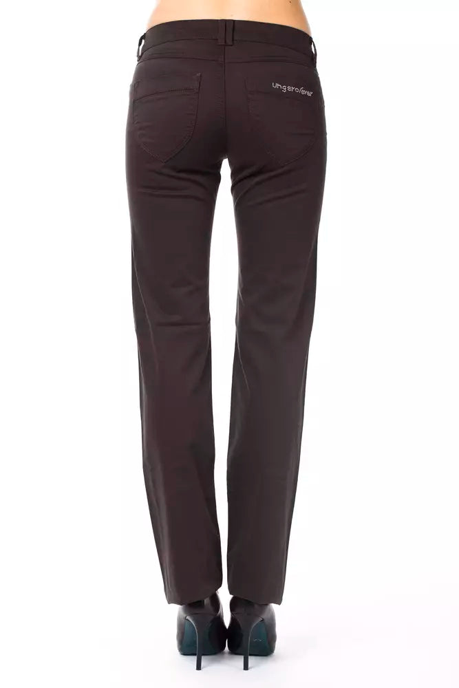 Ungaro Fever Brown Cotton Women's Pants