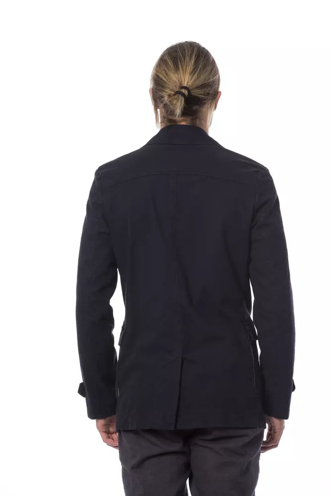 Verri Blue Cotton Blazer