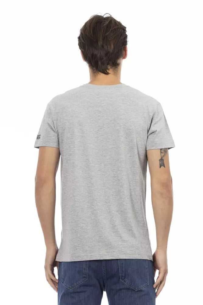 Trussardi Action Gray Cotton Men's T-Shirt