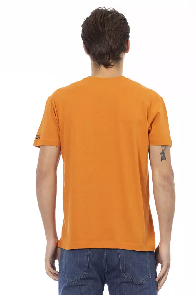 Trussardi Action Orange Cotton Men's T-Shirt