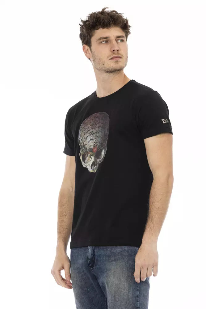 Trussardi Action Black Cotton Men's T-Shirt
