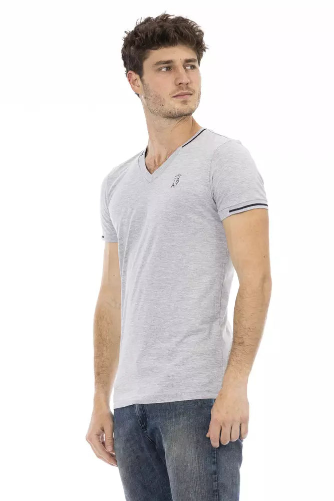 Trussardi Action Gray Cotton Men's T-Shirt
