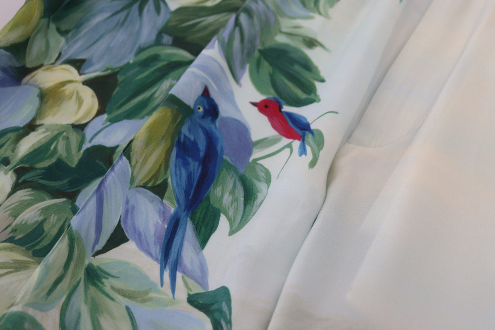 Dolce & Gabbana White Floral Printed Men Jogger Pants