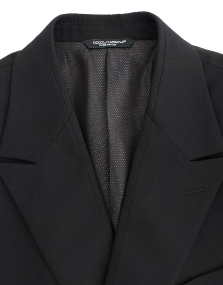 Dolce & Gabbana Black wool slim fit blazer