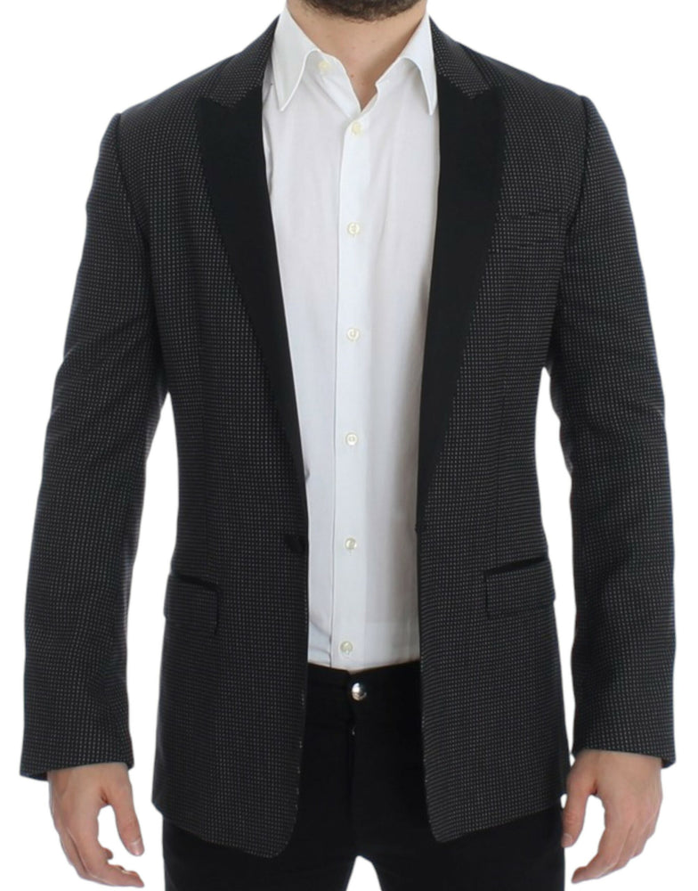 Dolce & Gabbana Black wool slim MARTINI blazer