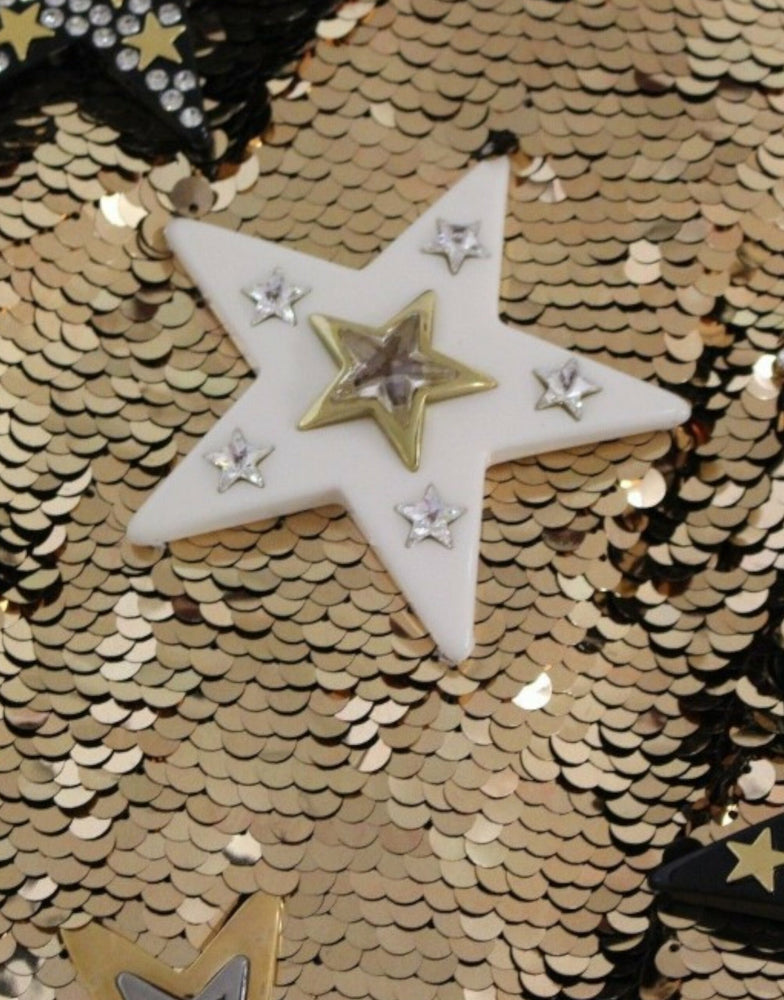 Dolce & Gabbana Masterpiece gold sequined crystal swarovski dress