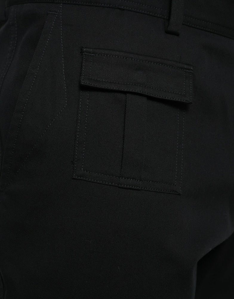 Dolce & Gabbana Black Gray slim Cotton Denim Jeans