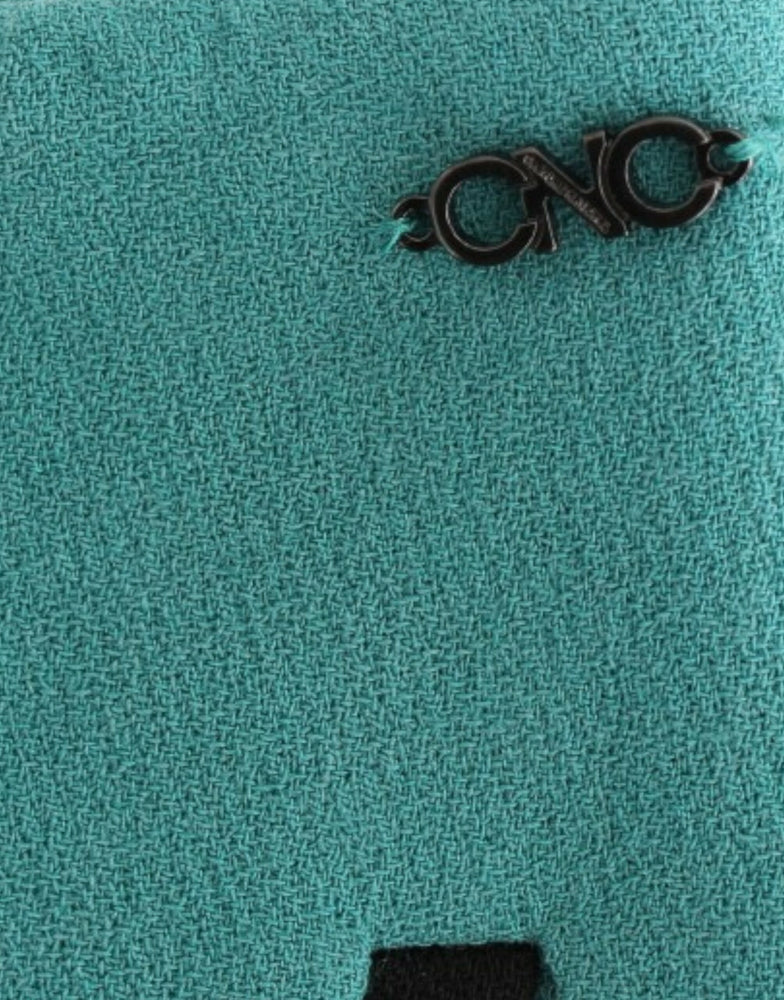 Costume National Blue wrap mini skirt