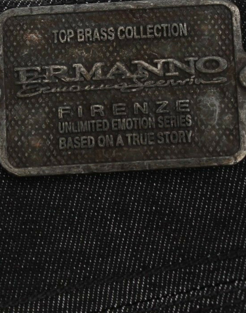 Ermanno Scervino Black Slim Jeans Denim Pants Skinny Leg Stretch