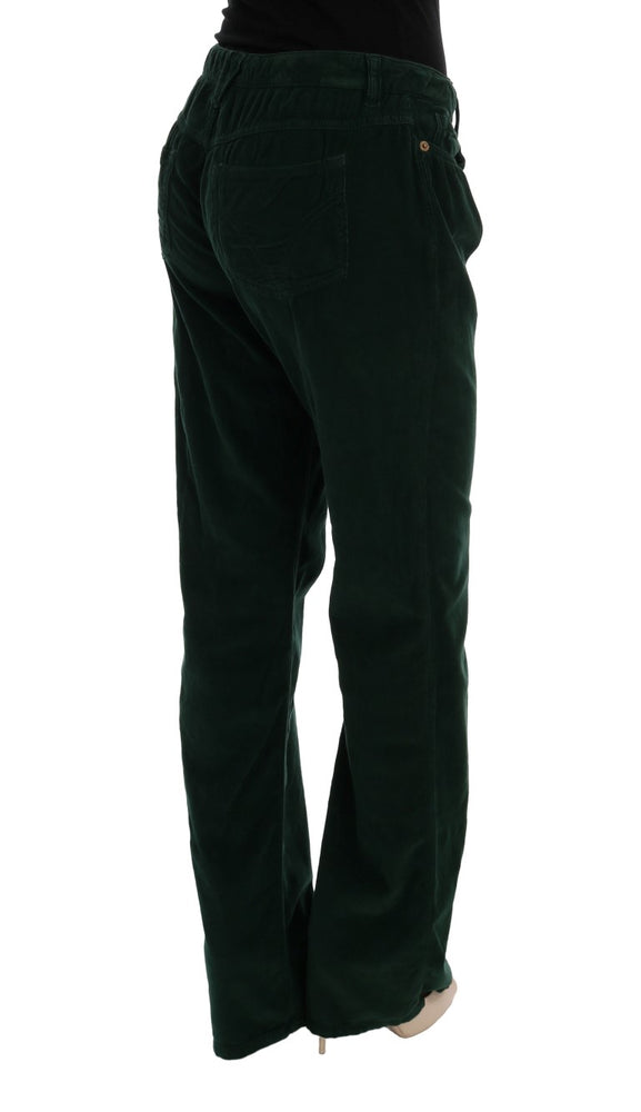Dolce & Gabbana Green Cotton Corduroys Jeans