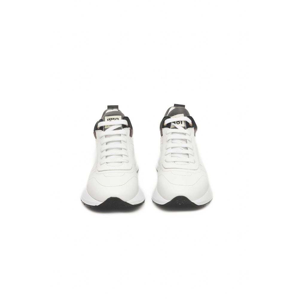 Cerruti 1881 White Cowhide Sneaker