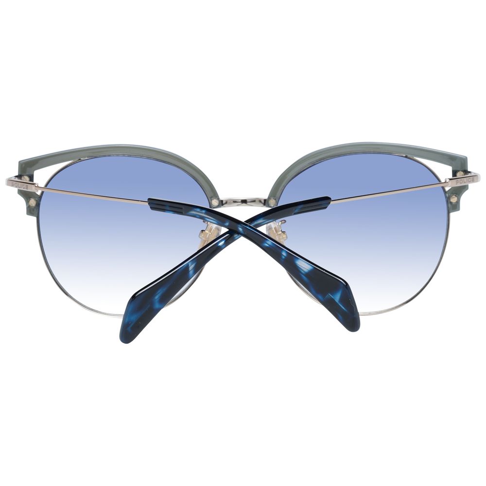 Police Blue Metal & Plastic Sunglasses