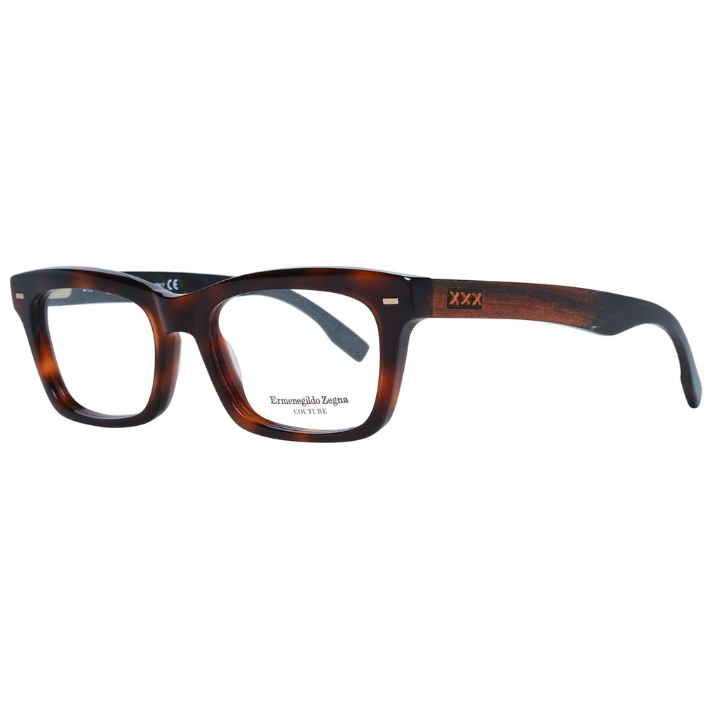 Ermenegildo Zegna Brown Plastic Glasses (Frames)