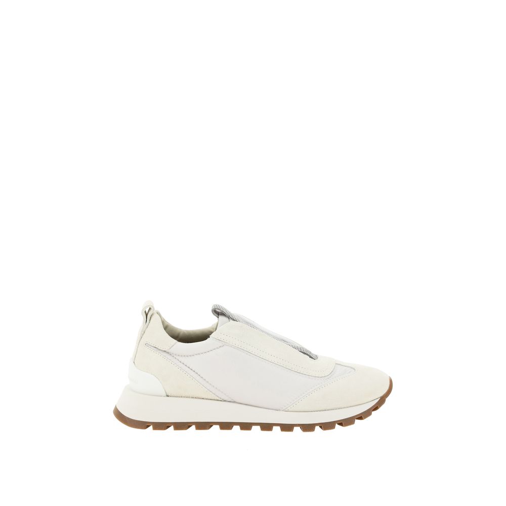 Brunello Cucinelli White Rubber Low Top Sneakers