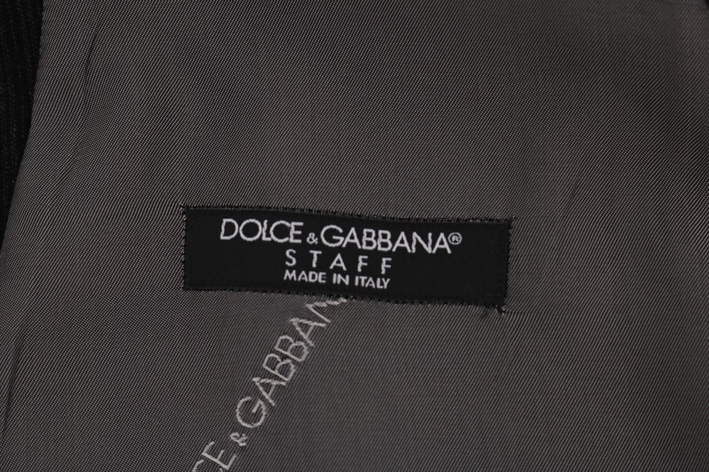 Dolce & Gabbana Black STAFF Cotton Rayon Vest