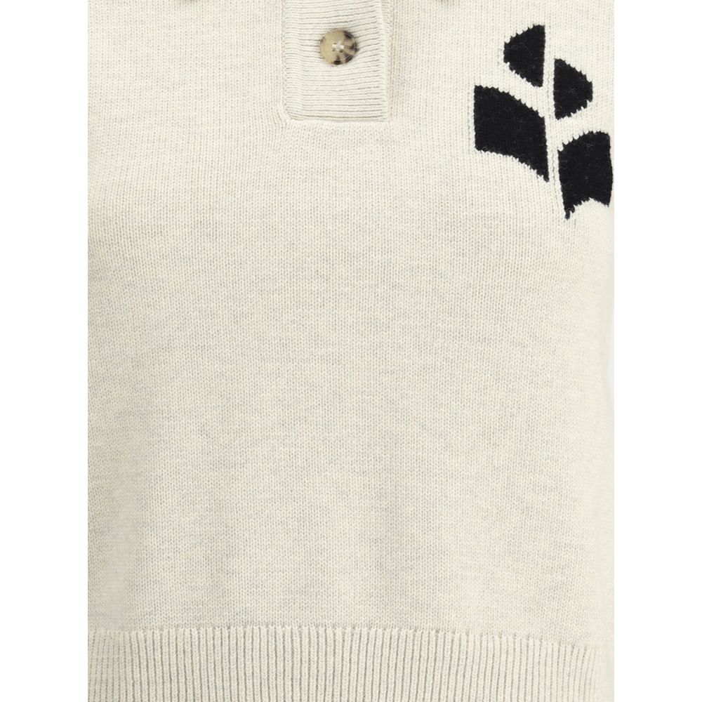 Marant Etoile White Cotton Sweatshirt