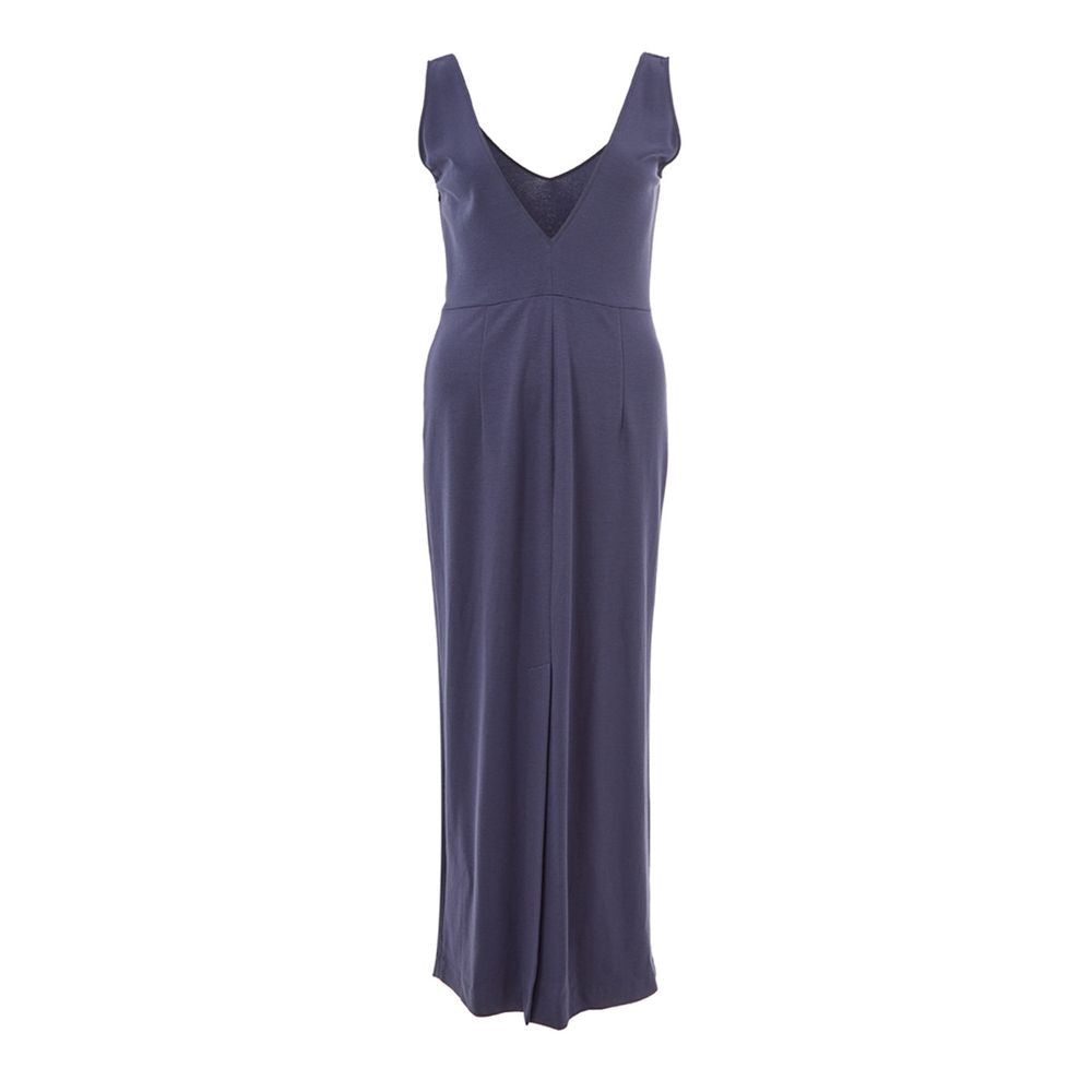 Lardini Blue Viscose Casual Dress