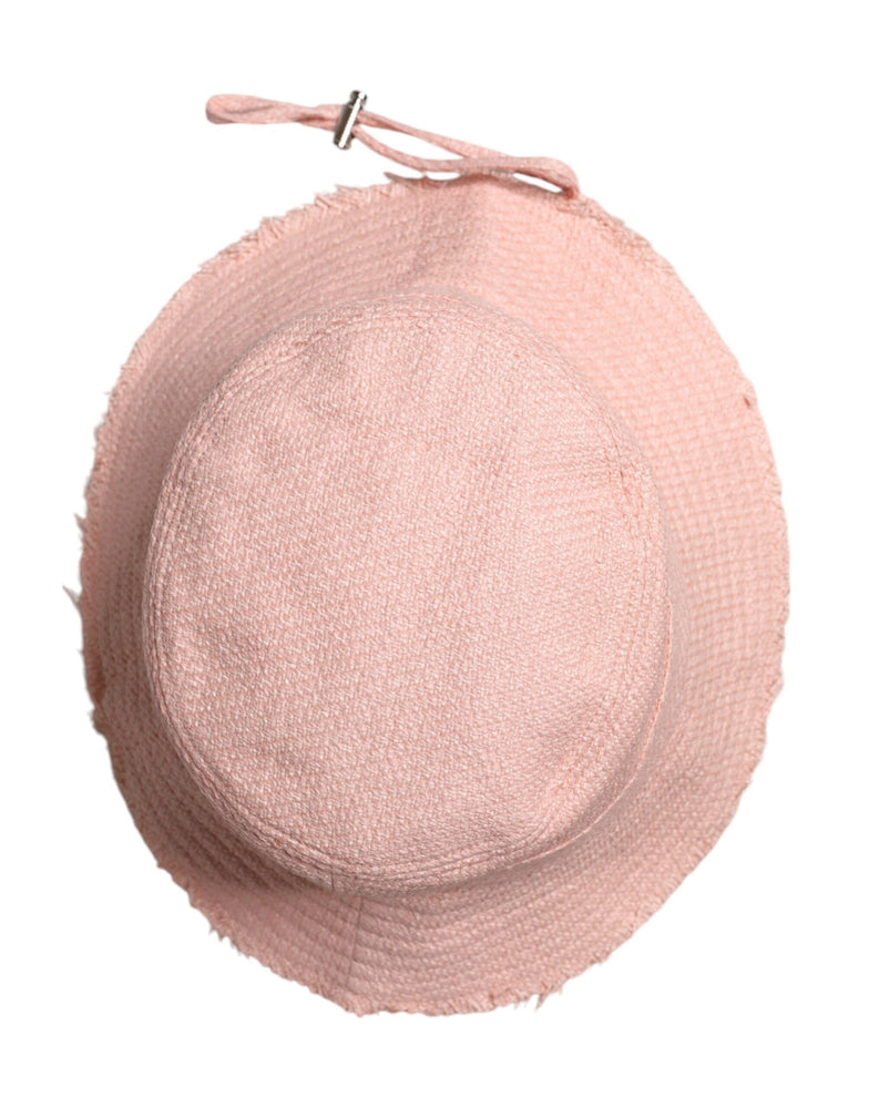Dolce & Gabbana Pink Cotton Wide Brim Bucket Hat