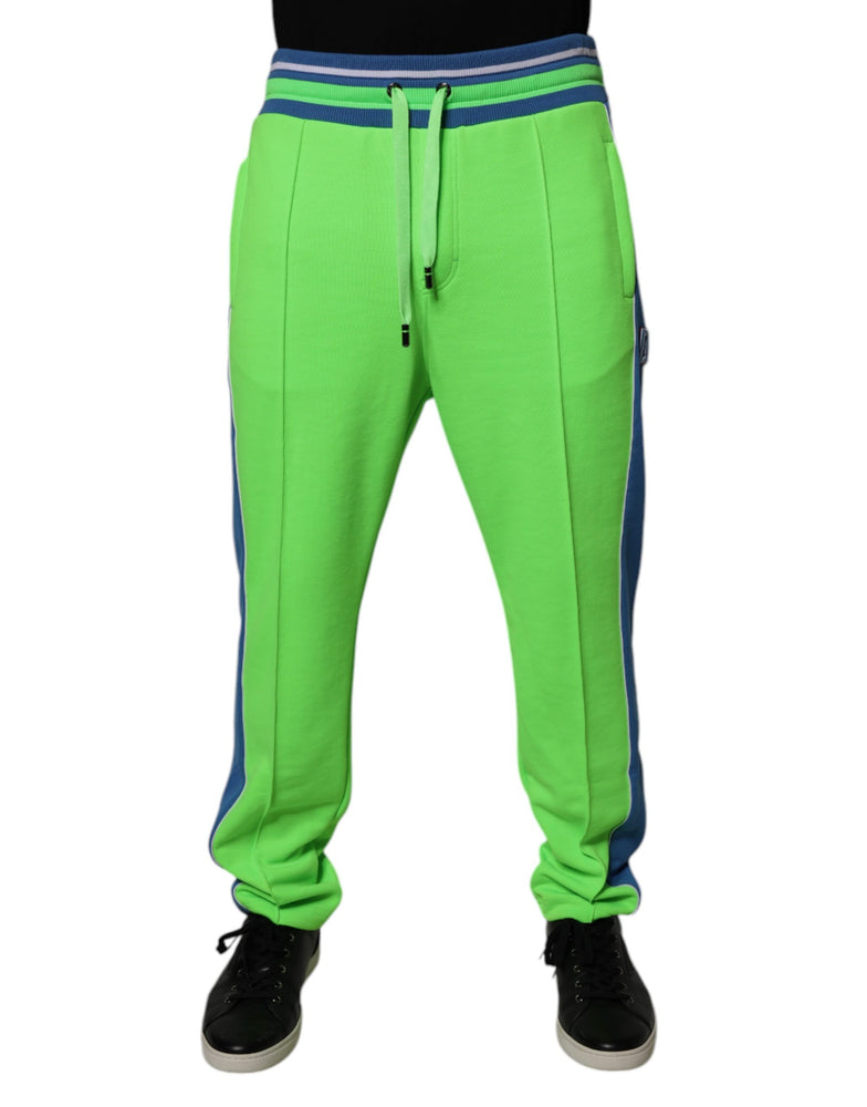 Dolce & Gabbana Green Blue Jogger Sweatpants Pants