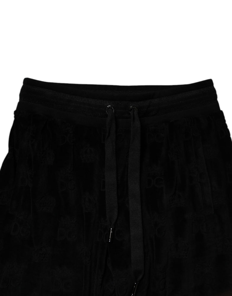 Dolce & Gabbana Black Cotton Jogger Men Sweatpants Pants
