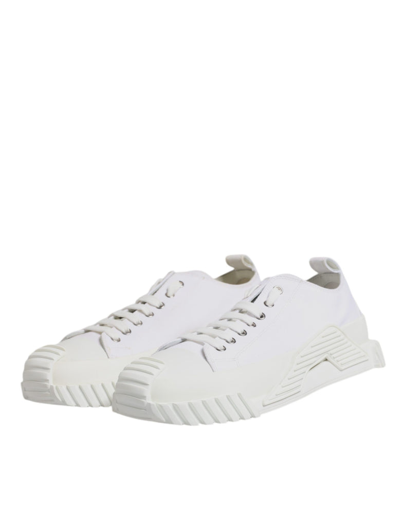 Dolce & Gabbana White Leather Low Top NS1 Sneakers Shoes
