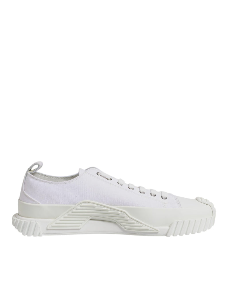 Dolce & Gabbana White Leather Low Top NS1 Sneakers Shoes
