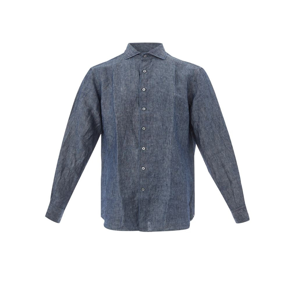 Lardini Blue Denim Shirt