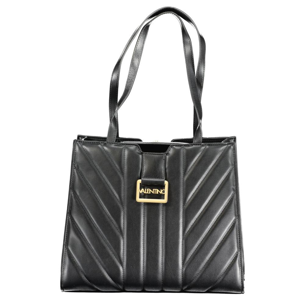 Mario Valentino Black Polyurethane Women Handbag