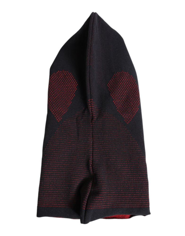 Dolce & Gabbana Black Cotton Knitted Ski Mask Balaclava Hat