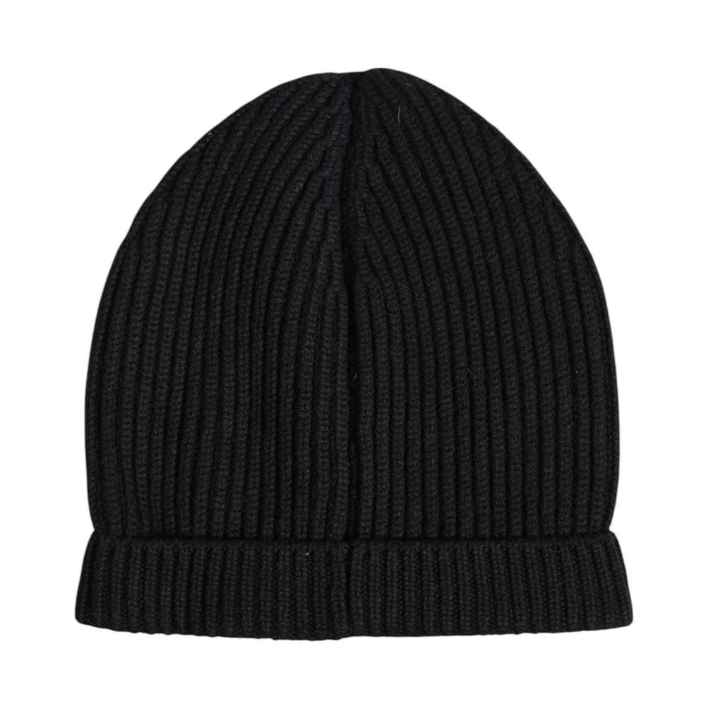 Dolce & Gabbana Black Cashmere Knitted Winter Beanie Hat