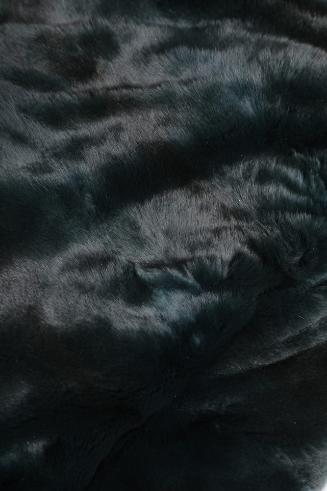 Dolce & Gabbana Black Weasel Fur Womens Beanie Hat