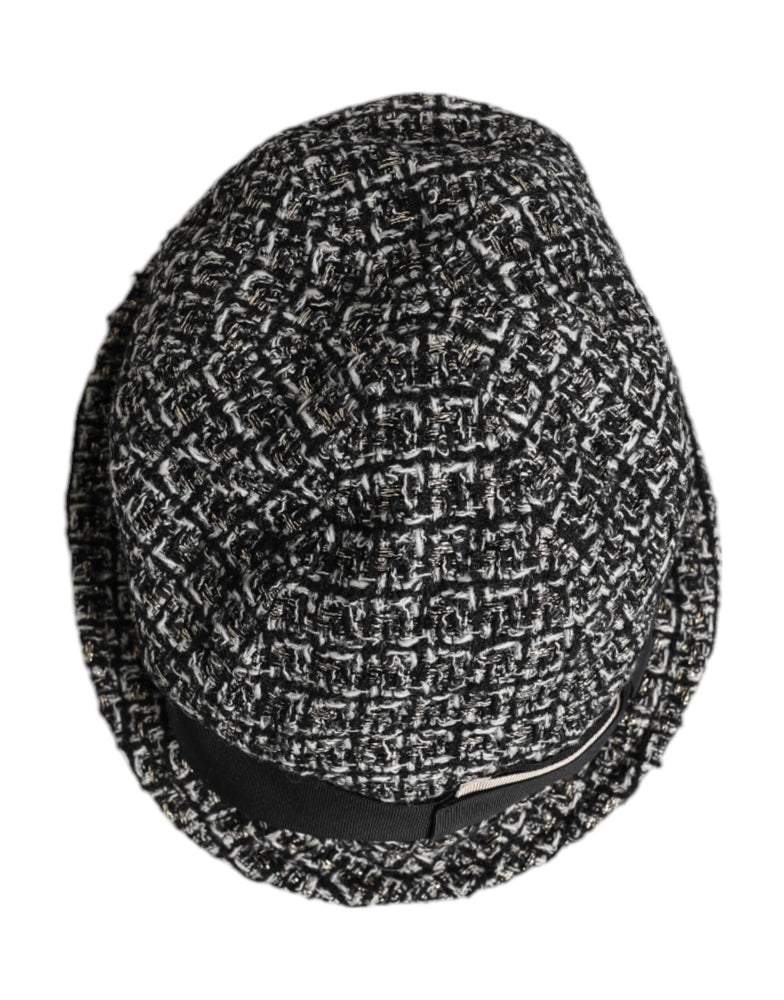 Dolce & Gabbana Black Cotton Blend Bucket Hat