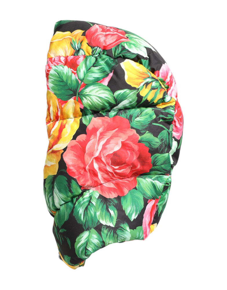 Dolce & Gabbana Multicolor Floral Print Whole Head Wrap Hat