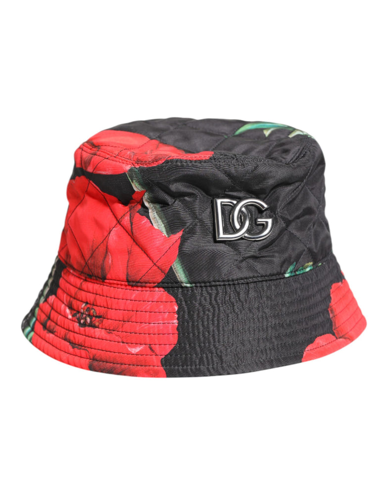 Dolce & Gabbana Multicolor DG Plaque Wide Brim Bucket Hat