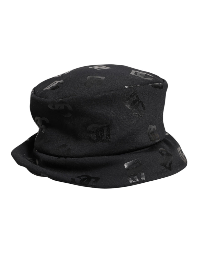 Dolce & Gabbana Black DG Monogram Polyester Jacquard Bucket Hat