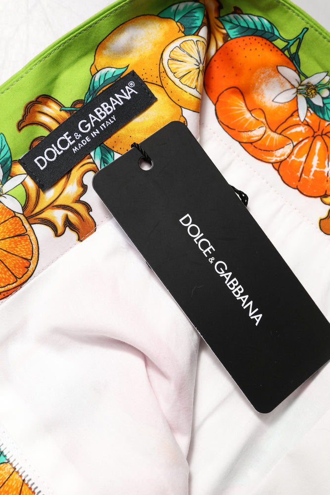 Dolce & Gabbana Pink Printed High Waist Hot Pants Shorts